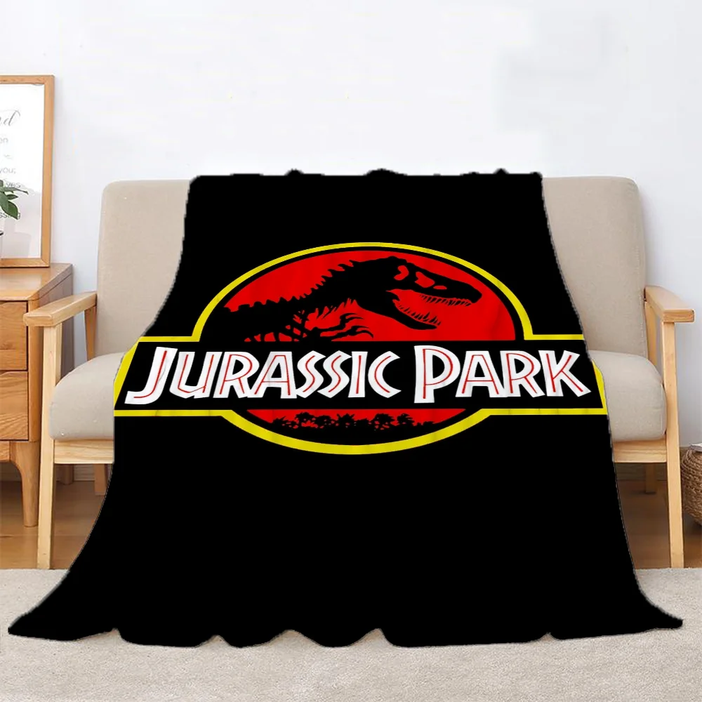 Jurassic Park Thick Blanket for Winter Beach Towel Luxury Bedding Home and Decoration Custom Blankets & Throw Knitted Plaid Knee