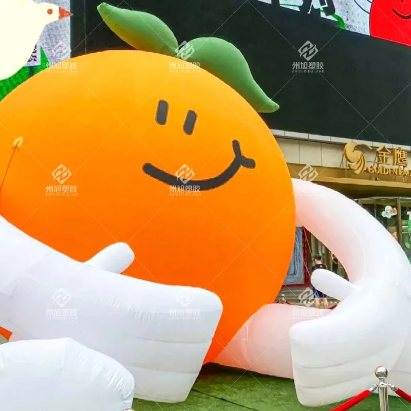 Customized Inflatable Oranges,Cute Orange Inflatable Model,Outdoor Activity Advertising Prop