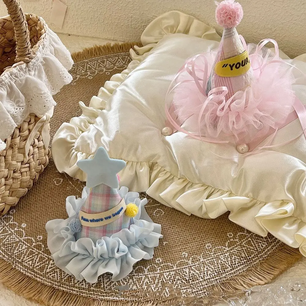 

Sequin Birthday Hat Hairpin Embroidery Bow Birthday Crown Birthday Gifts Korean Hair Accessories Birthday Cap