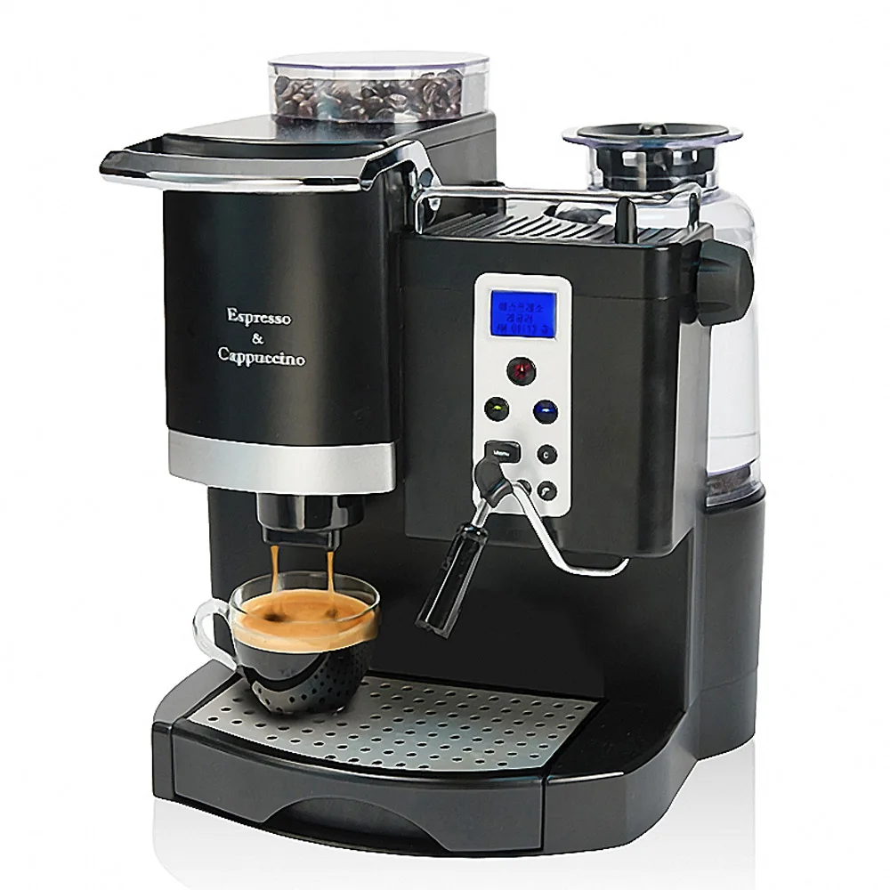 Semi-automatic Coffee Machine Commercial Coffee Maker Automatic Grinding Adjusting Microcomputer Temperature Control System