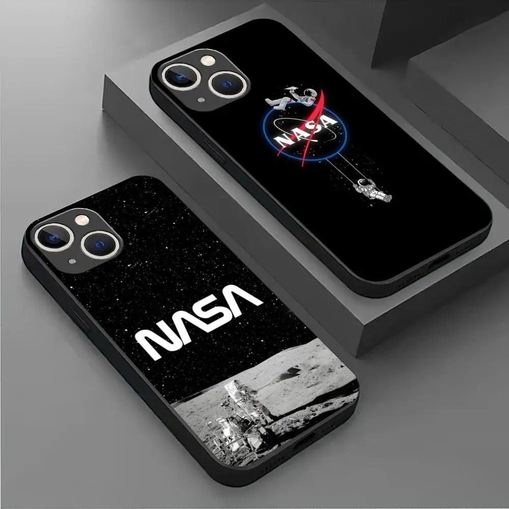 حافظة لهاتف آيفون 16 15 14 13 12 11 X XR XS 8 Plus Mini Pro Max غطاء مقاوم للصدمات أسود ناعم #1