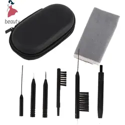 8Pcs Hearing Aid Cleaning Kit Brush Vent Cleaner Wire Magne Wax Loop Tools Set