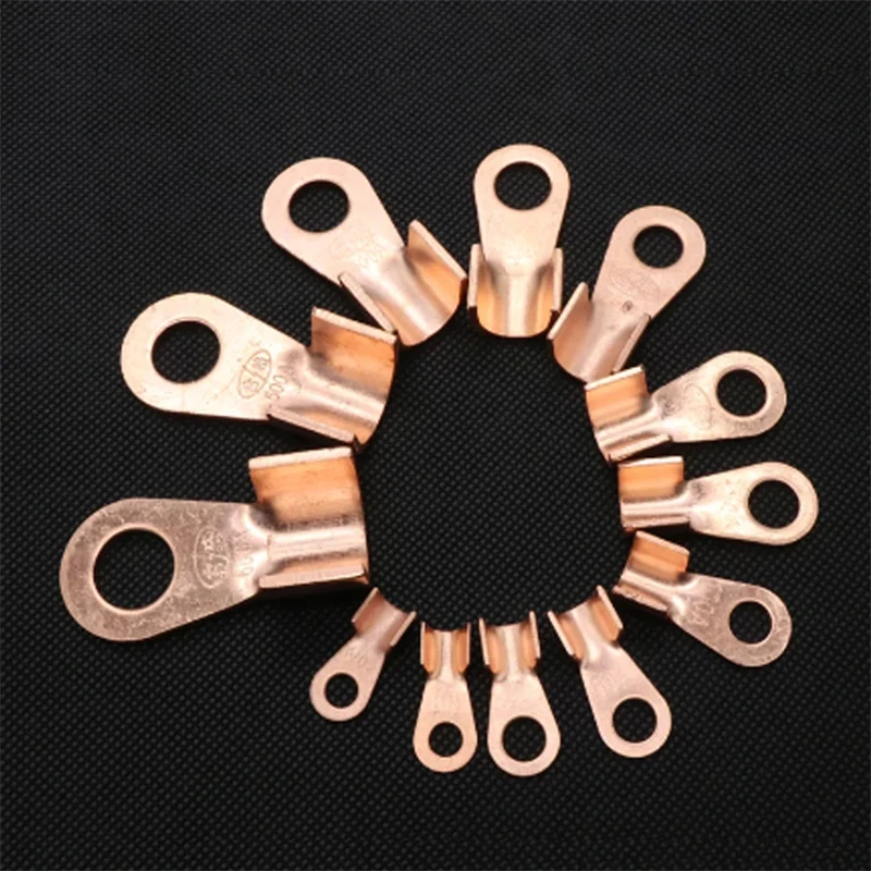 

30A/60A/100A/150A Crimp Ring Cable Wire Terminal Connector OT Type Copper Open Connection Nose Cable Connector Terminal