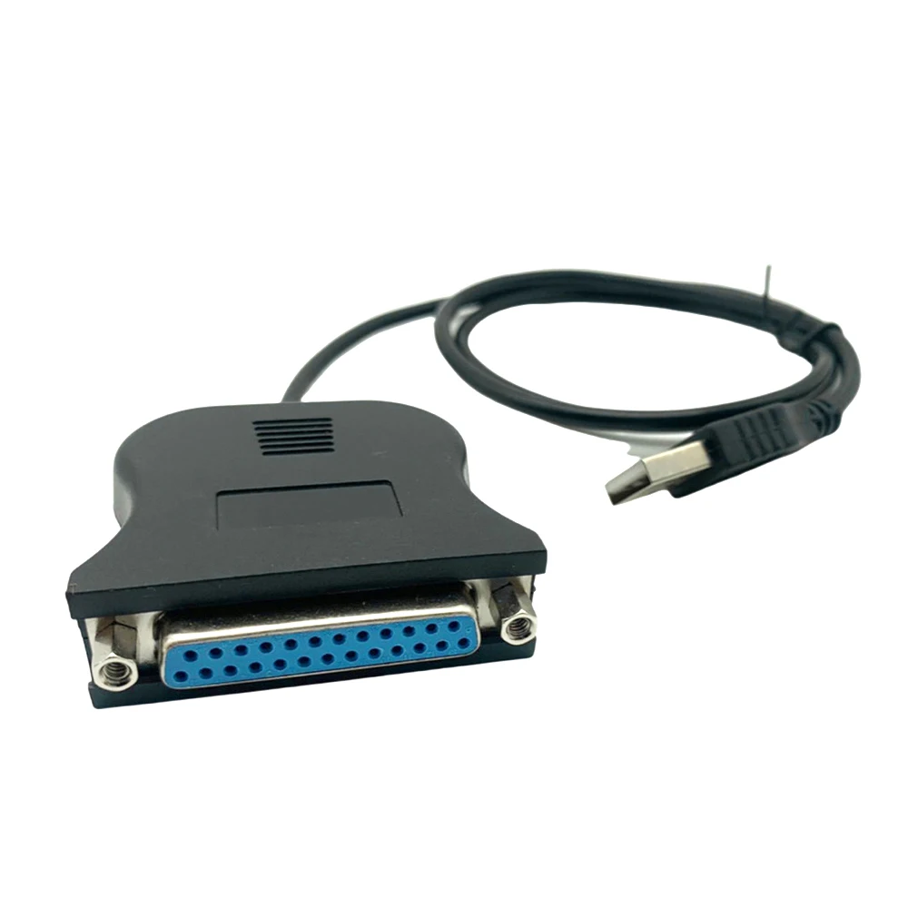 USB To 25 Pin DB25 Female IEEE 1284 Parallel Printer LPT Adapter Print Converter Cable Parallel Interface Communication