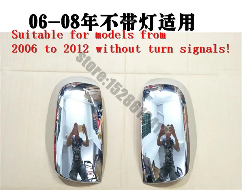 ABS Chrome Rearview mirror cover Trim/Rearview mirror Decoration for Hyundai Santa Fe / IX45 2006~2012 Car styling