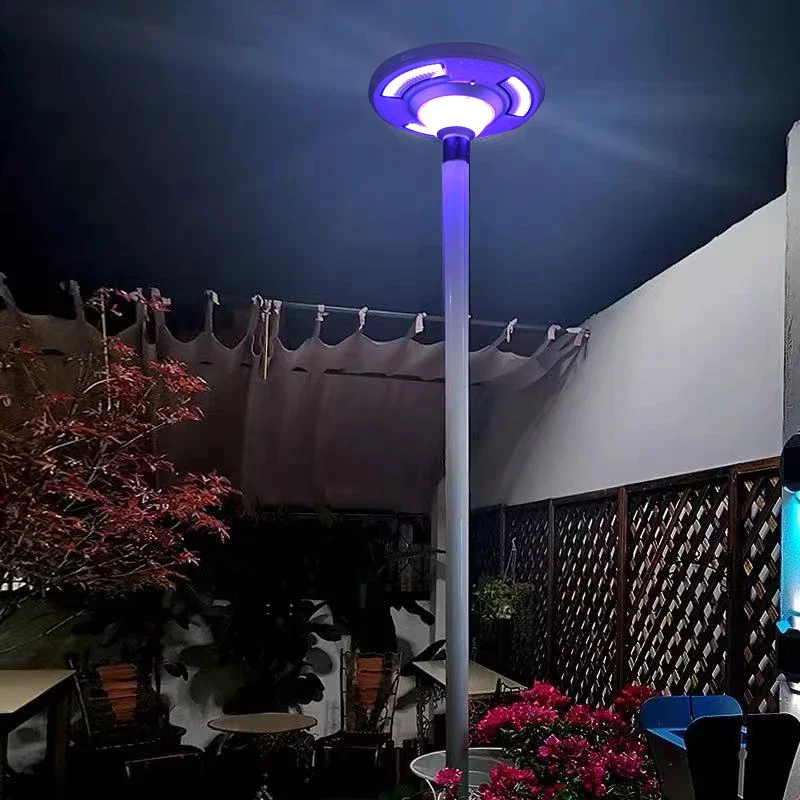 Solar Street Lights Outdoor LED Garden UFO Decorative Landscape Garden Road Plaza IP65 RGB Colors Lights