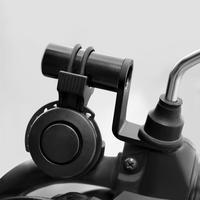 Bicycle Mobile Phone Mount Heavy Duty Aluminum Alloy Bicycle Phone Adapter Holder with Rearview Mirror Bell Mount for Computer