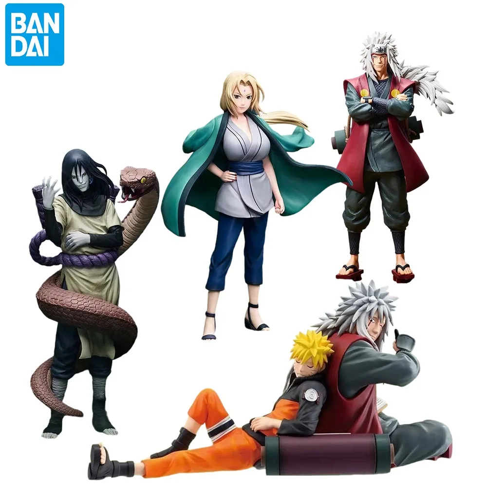 

Original BANDAI Ichiban Kuji NARUTO Shippuden Legendary Sannin Jiraiya Orochimaru Tsunade Naruto Uzumaki Anime Figures Toys Gift