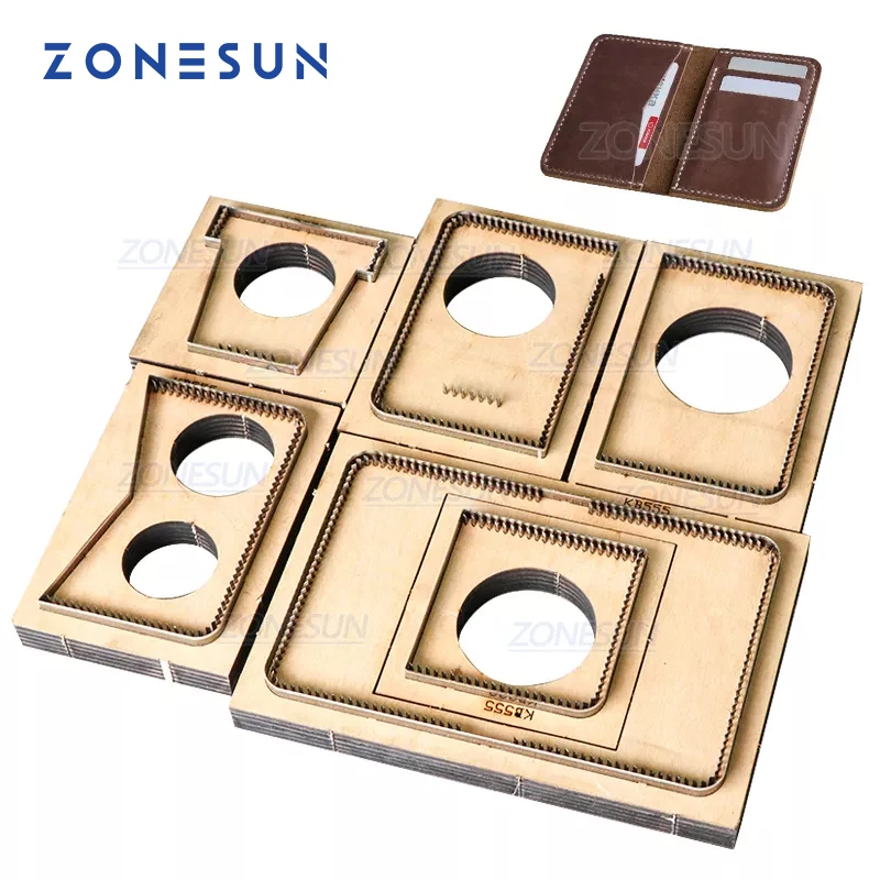 

ZONESUN Credit Card Holder Coin Purse Customized Leather Cutting Die Handicraft Tool Cutter Mold Diy Paper Wallet Cut Die