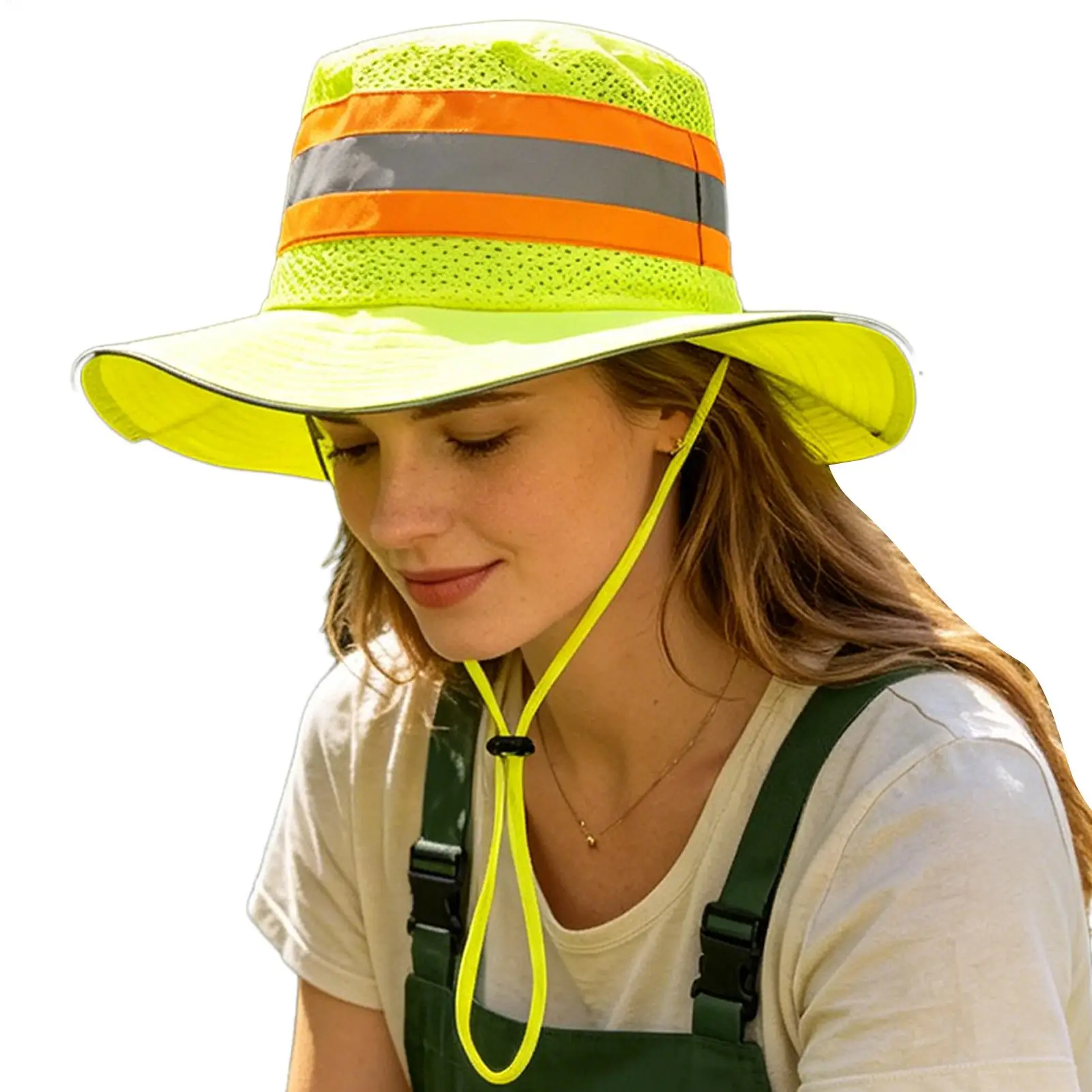 

Wide Brim Fishing Bucket Hat UV Protection High Visibility Adjustable Sun Hat for Men Outdoor Camping Hiking Travel Cycling