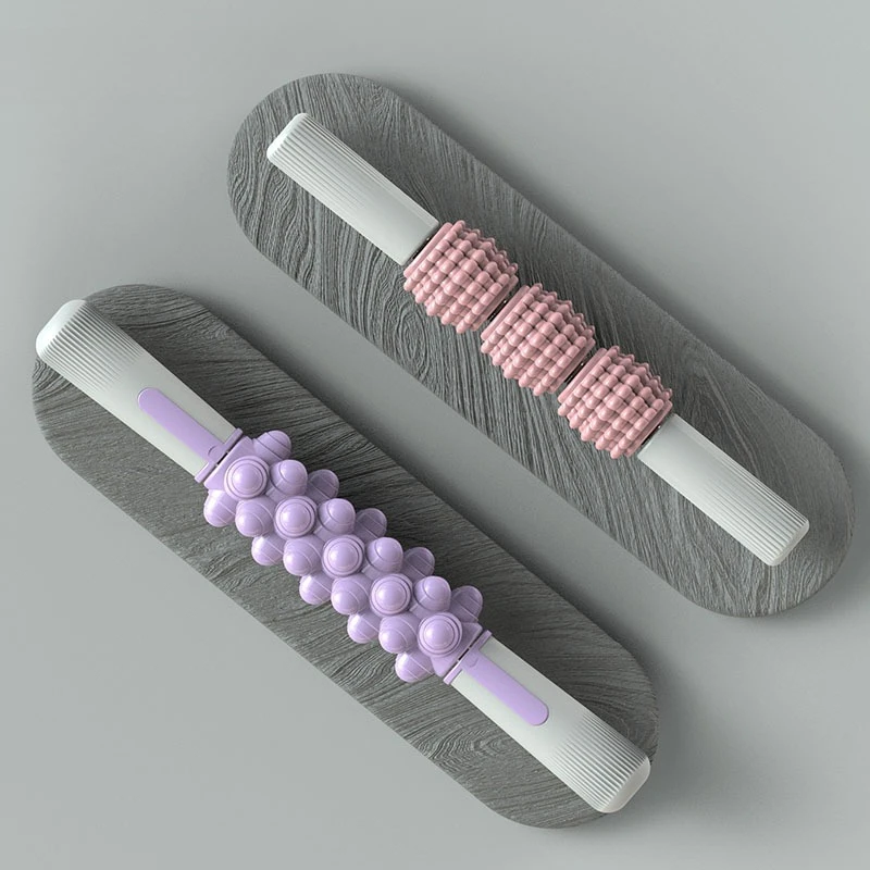 Palo de masaje para Yoga, Fitness, dientes de lobo, palo de masaje para músculos, pantorrillas, muslos, artefacto de relajación para brazos y antebrazo