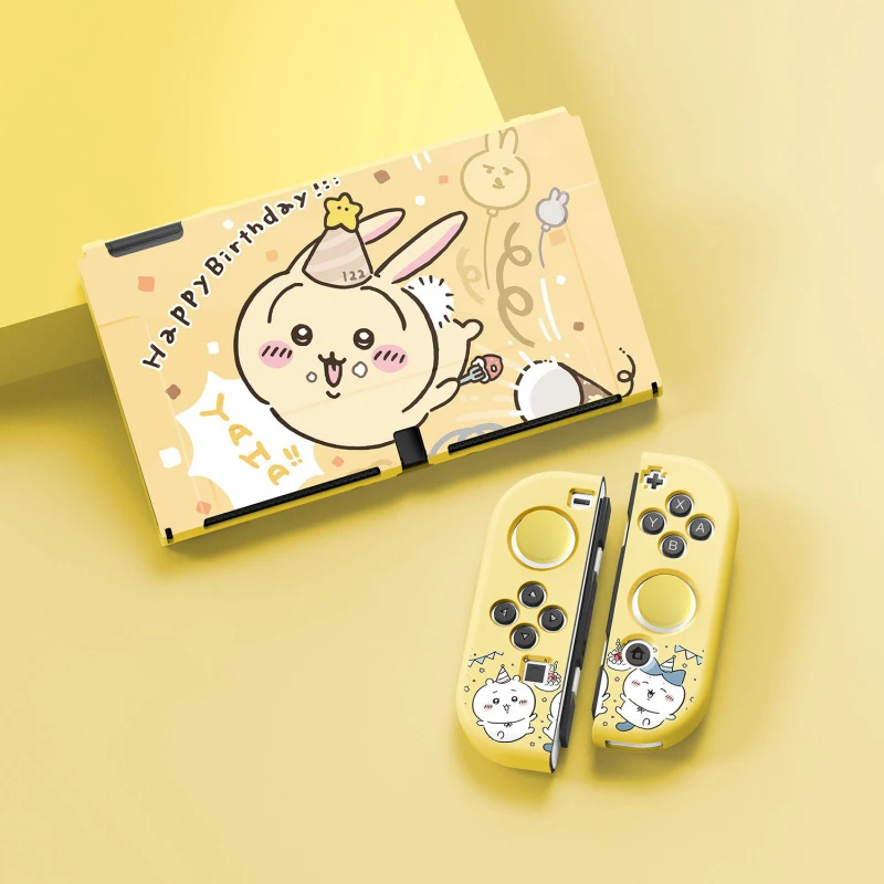 Cartoon Chiikawa Protective Case for Nintendo Switch/OLED/Switch 2 Matte Usagi Hachiware NS2 Console Accessories Gaming Cover