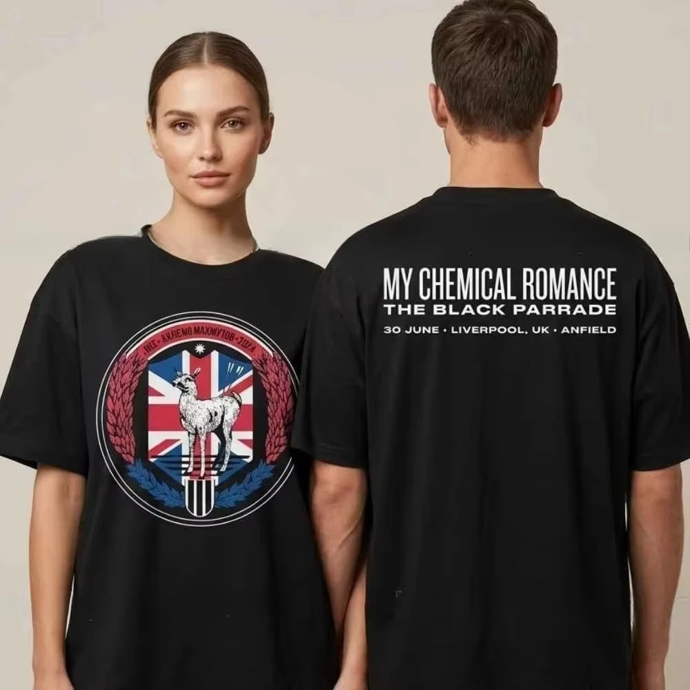 2026 MCR My Chemical Romance The Black Parade Tour Unisex T-Shirt Fashion Cotton Y2k Rock Men's and Women's O-neck T Shirt