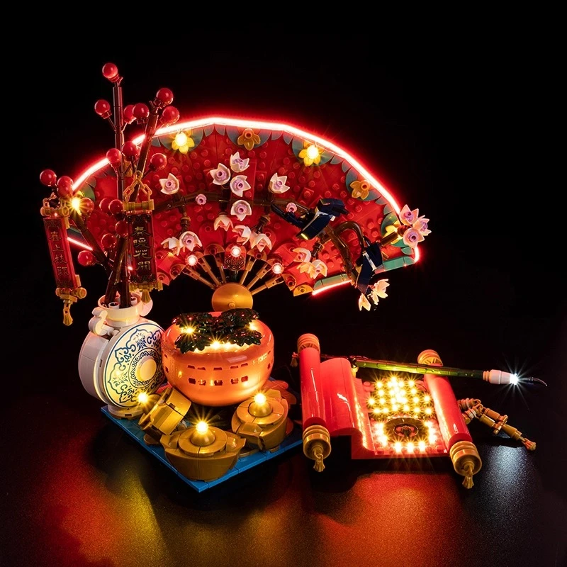 

Комплект светодиодного освещения без модели, подходящий для LEGO Good Fortune 80117 (без строительных блоков)