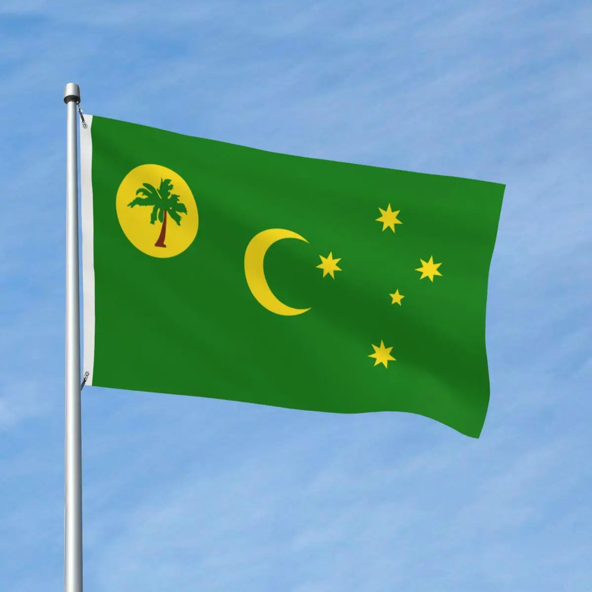 Cocos Islands National Flag Flag Indoor Outdoor Banner Polyester Decoration Double Sided 2x3 3x5 4x6 FT Flags