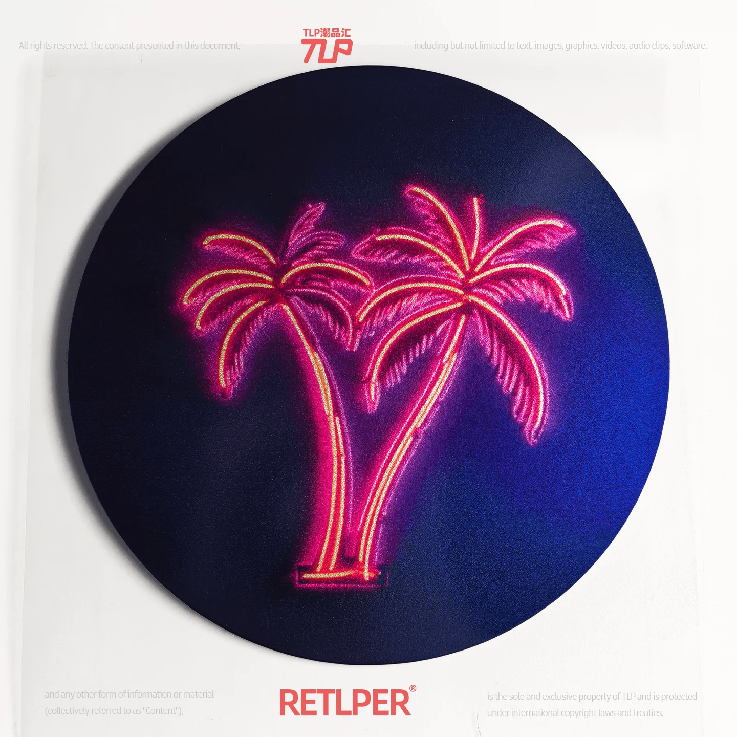 Retlper Reflecterende Stickers Originele Neon Kokospalm Tropische Stijl Auto- en Motorfiets Decoratieve Platte Waterdichte Stickers