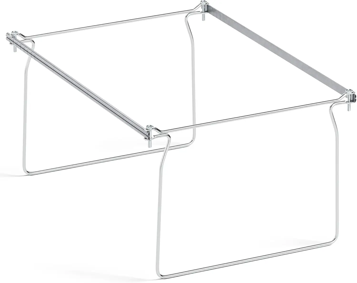 

Letter Size Hanging File Folder Frame with 17.5" Metal Rails, Easy Install for Home and Office Organization