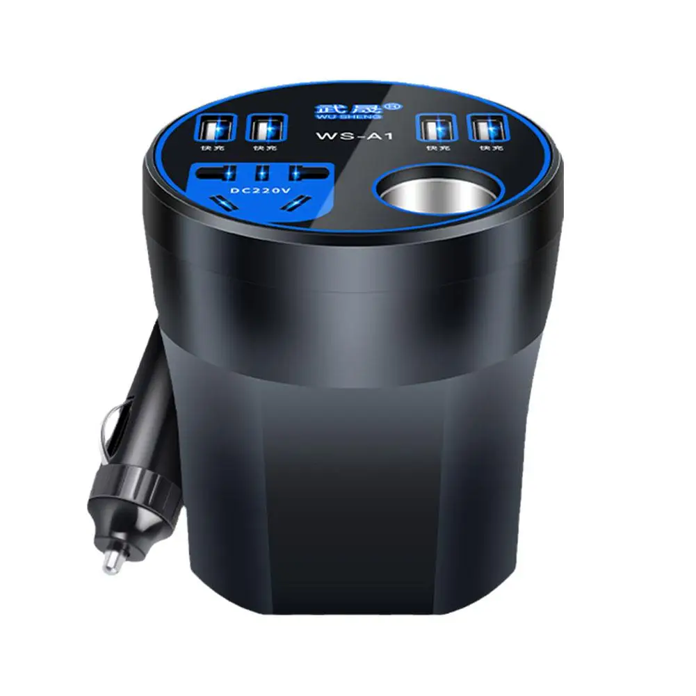 Car Inverter Vehicle Mounted Inverter 12V24V To 220V Power Socket Converter Mobile Car Fast Phone Multifunctional Ch E9E0