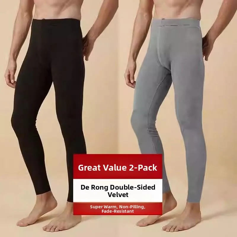 Thiened Fce Pantaloni da uomo in velluto per il tempo libero per sport invernali autunnali Pantaloni caldi dimagranti Pantaloni casual a gamba dritta resistenti all'usura