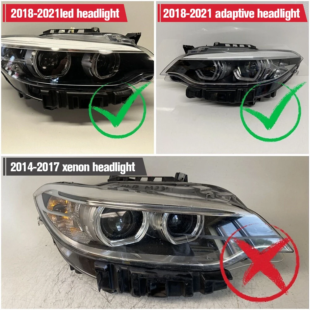 

LED Car Front Daytime Running Light Daytime Driving Front Lamp Day Running Light Module for 2018-2021 F87 F23 F22 230i M240i M2