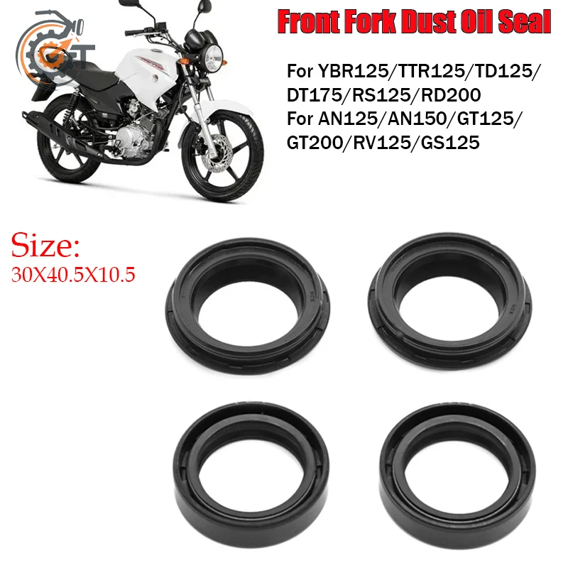 30X40.5X10.5 Fit For YAMAHA YBR125 TTR125 TD125  DT175 RS125 RD200 SUZUKI Motorcycle Accessories Front Fork Oil Seal Dust Seal