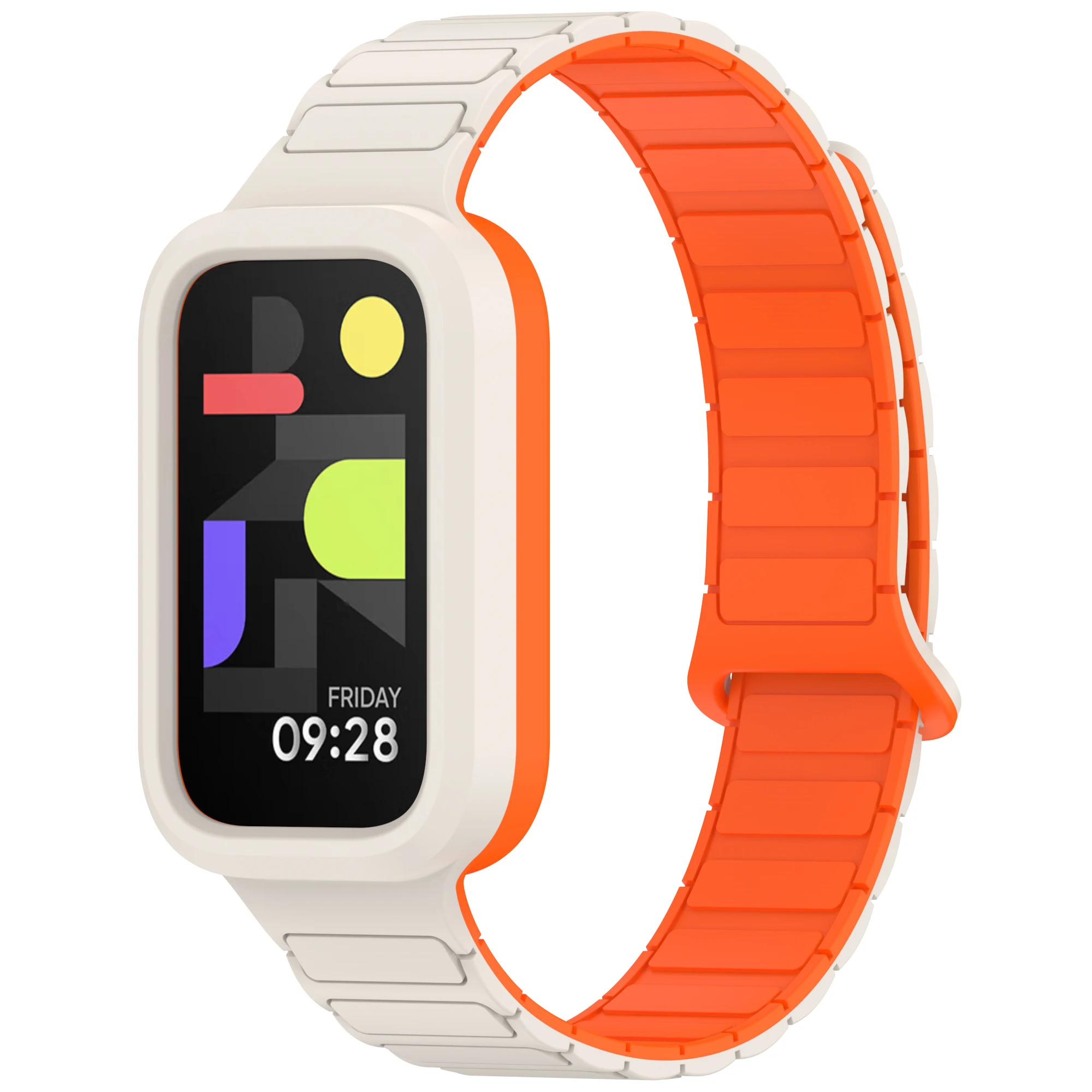 Magnetische Uhrenarmbänder für Xiaomi Smart Mi Band 9 Active Zubehör Sport Silikon Armband Pulseira Correa Redmi Band 3 Armband – Detail 2