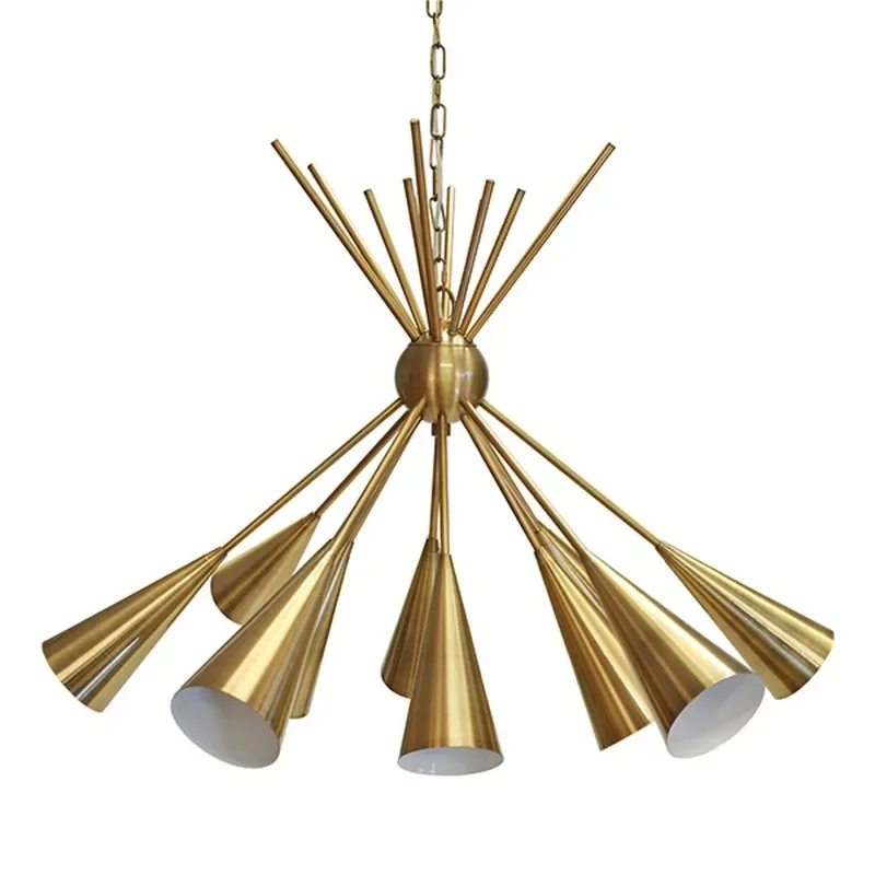 

American light luxury horn lampshade hanging, hotel American chandelier
