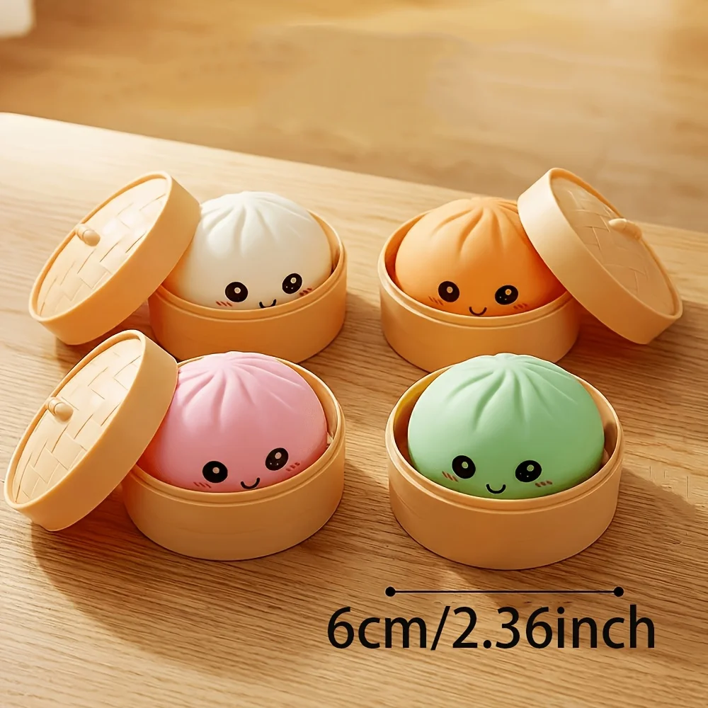 

1 шт. мягкая игрушка-пельмень, новинка 2026 года, антистресс-мялка в упаковке для снятия стресса, расслабления рук (случайный цвет)