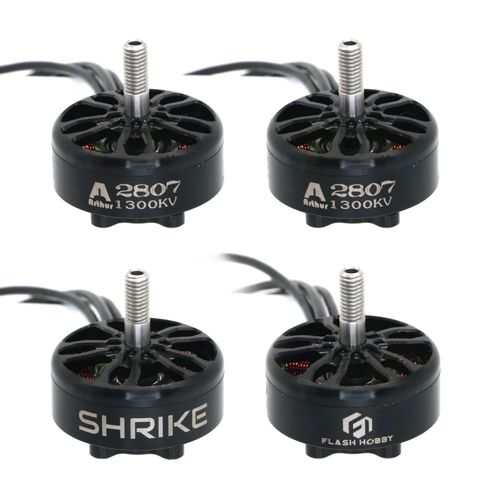 4pcs FLASHHOBBY Shirke A2807 2807 1300KV Brushless Motor for FPV Freestyle 7inch Long Range LR7 Drone Model - image 1 of 6