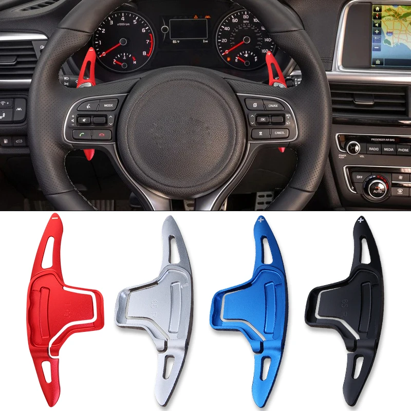 

Aluminum Alloy Paddle Shifter DSG For KIA 2016 Sportage QL Cadenza K5 Optima 2017 2018 Car Paddle Shifter Extension Accessories