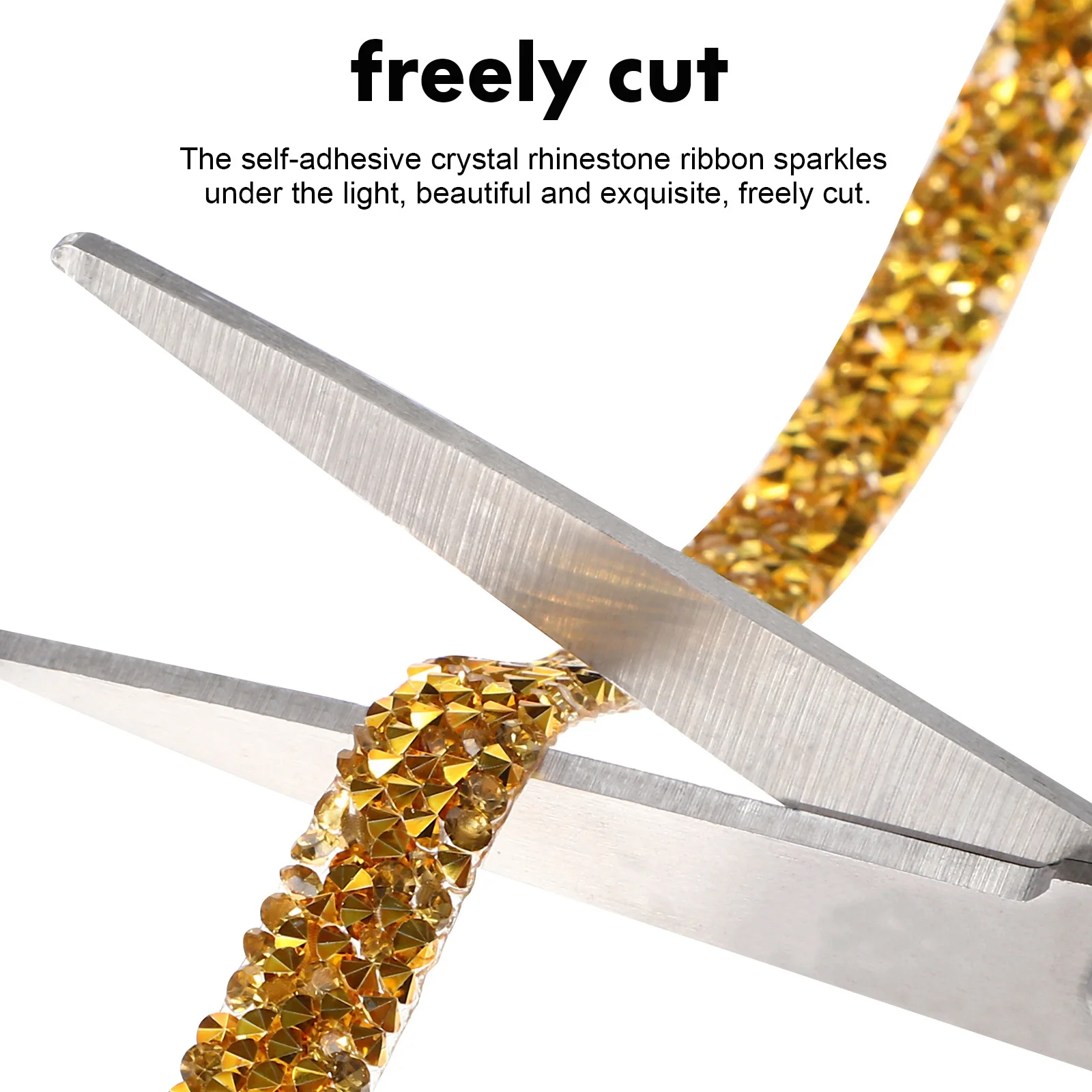 

Resin Rhinestone Ribbon Self-Adhesive Shiny Bling Strips for DIY Crafts Decor Mobile Phone Vase Clothes Resin Ribbon