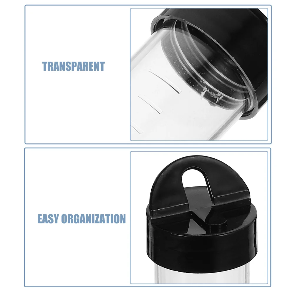 10 Pcs Plastic Graduated Sample Bottles Hydrating Vials Clear Mirco Test Tubes Empty for Injection