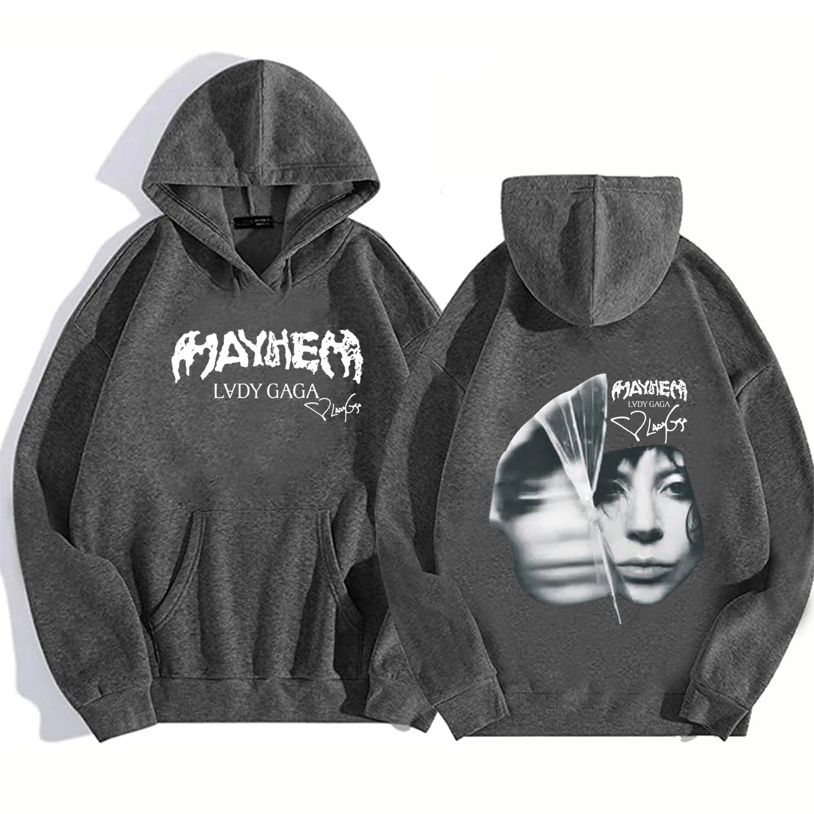 

Lady GAGA The Mayhem Ball Tour 2025 Hoodie Harajuku Pullover Tops Man Woman Sweatshirt Fans Gift