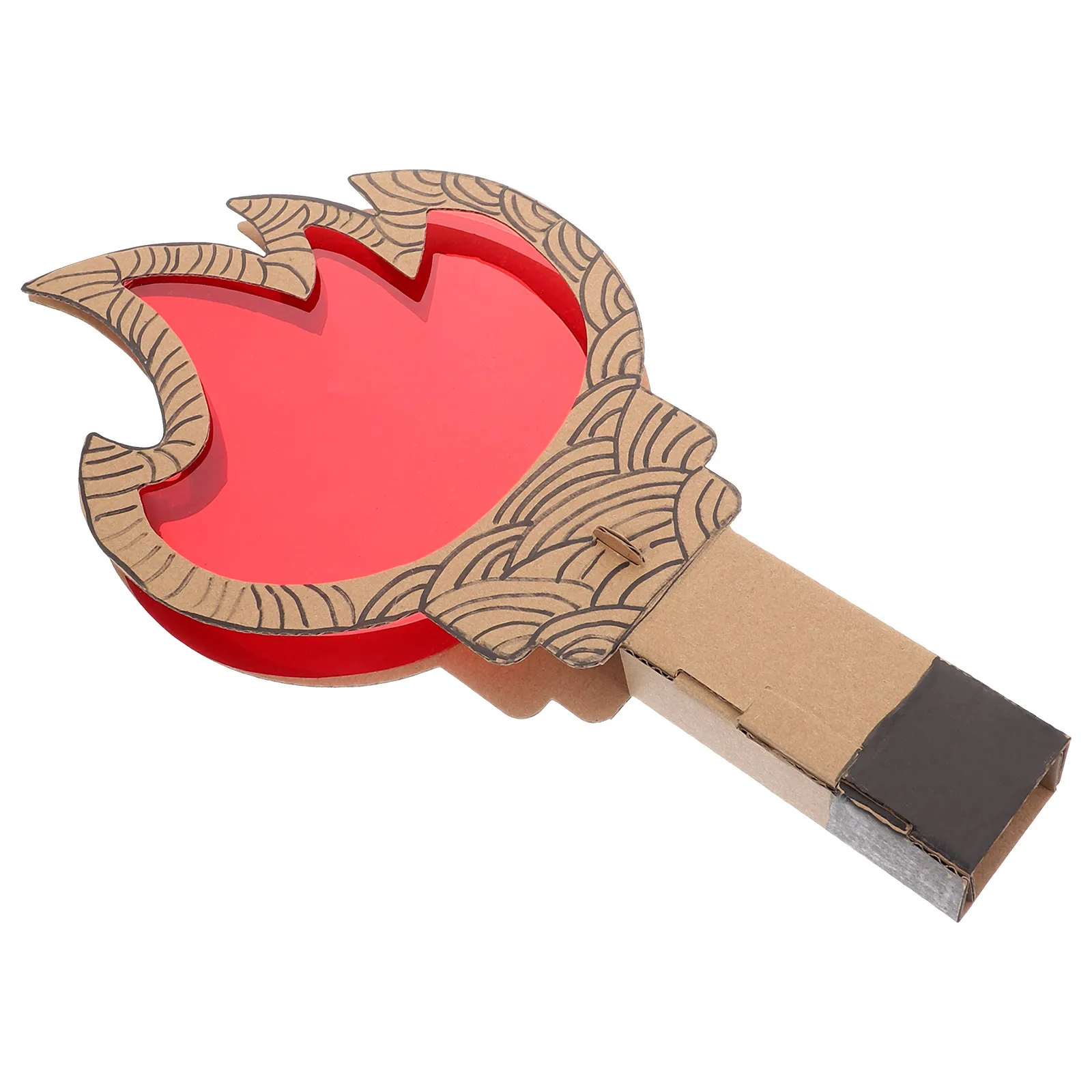 1 Set DIY-Fackel-Requisiten für Kinder, Papier, Kunststoff, Bastelmaterialien für Sporttag, Partyspiele, Cosplay, Leistung, Outdoor-Aktivitäten