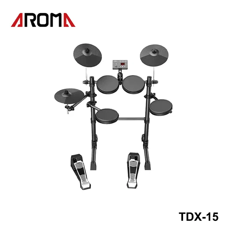 

AROMA TDX-15 Digital Drum Set with Silicon Drum Pad