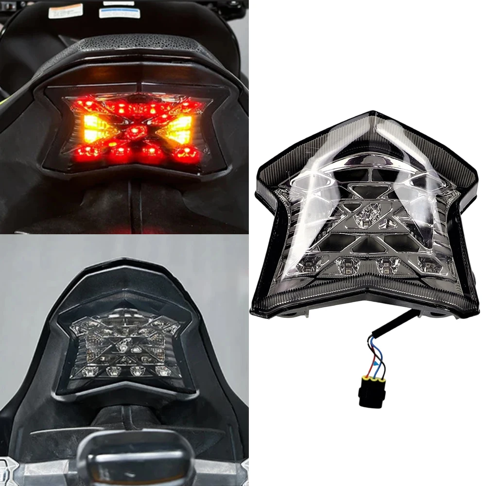 For Kawasaki Z900 Z650 Ninja650 ZH2 Motorcycle Accessories LED Brake Light Warning Light Accessory Assembly Rear Taillight