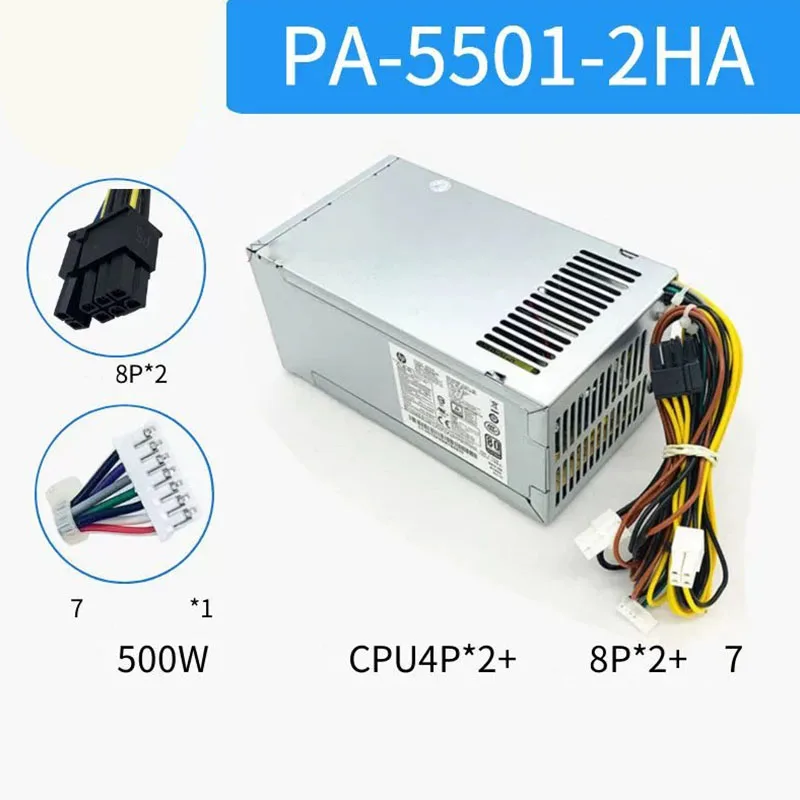 New Power Supply PA-5501-2HA 500W CPU4PIN+4PIN 6+2PIN PA55012HA