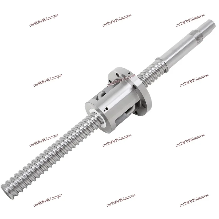 Civil Machinery Machine Tool Shaft End Processing Round Flange Ball Screw Pair Right-handed Reciprocating Hollow Screw