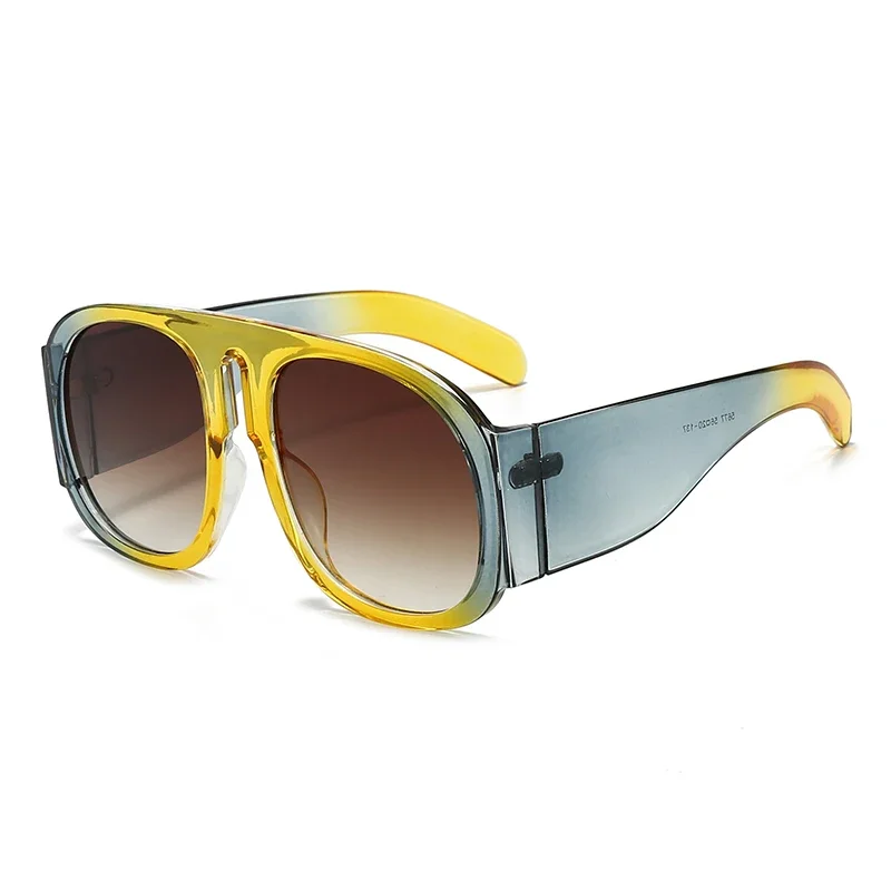 إطار كبير نظارات نظارات شمسية النساء الرجال موضة نظارات شمسية فاخرة في الهواء الطلق الرياضة النظارات سيدة رجل UV400 نظارات واقية #4