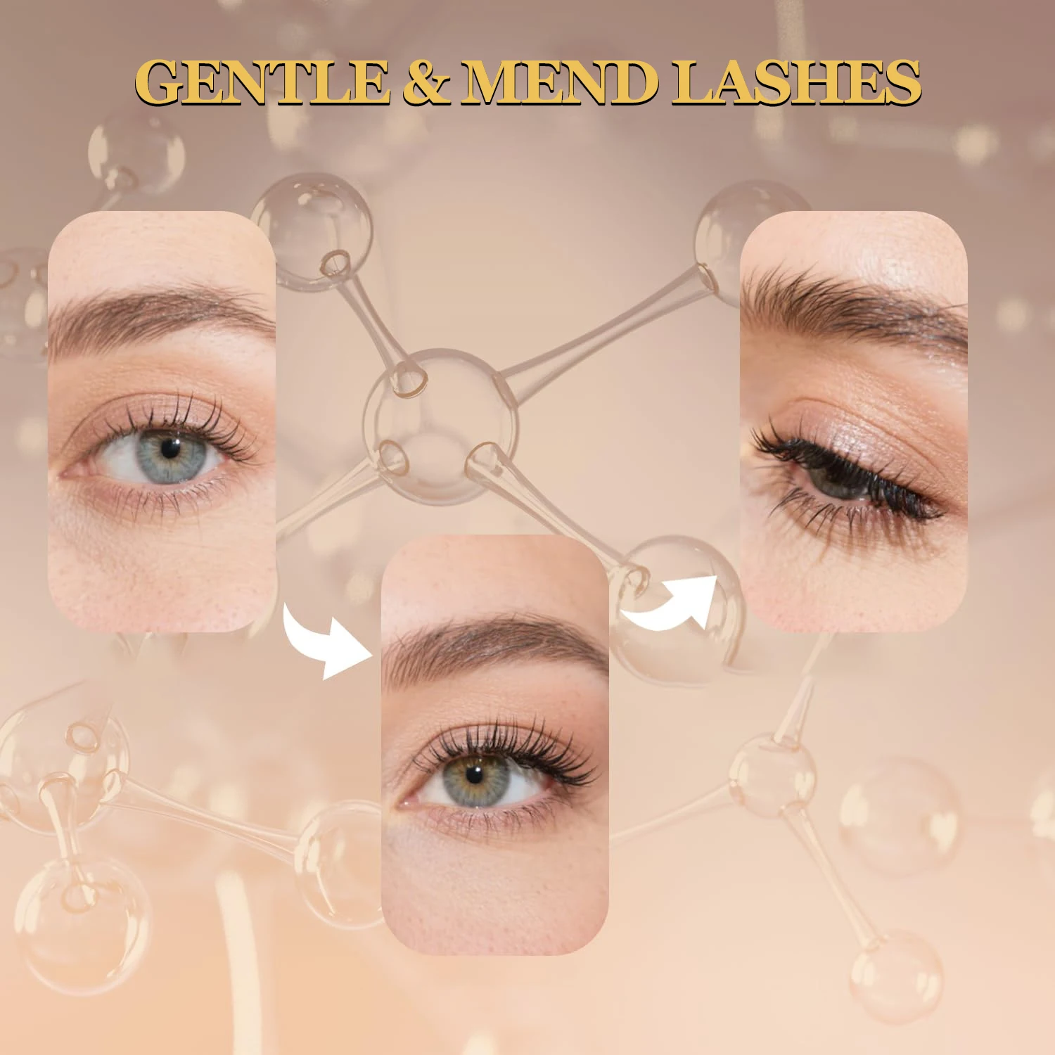 Eyelash & Eyebrow Serum with Hyaluronic Acid, Collagen & Niacinamide – Nourishing Strengthening Lash & Brow Oil 30g