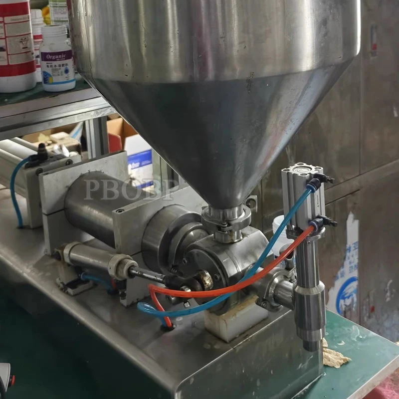 Including Tariffs Liquid Filling Machine Paste Bottle Filler Adjustable With Hopper For Water Juice Shampoo Honey