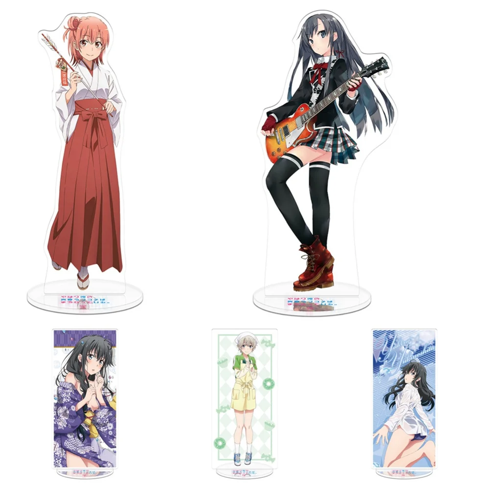 

15CM NEW Anime My Teen Romantic Comedy SNAFU Acrylic Stand Model Cosplay Characters Ornament Accessories Good Christmas Gifts