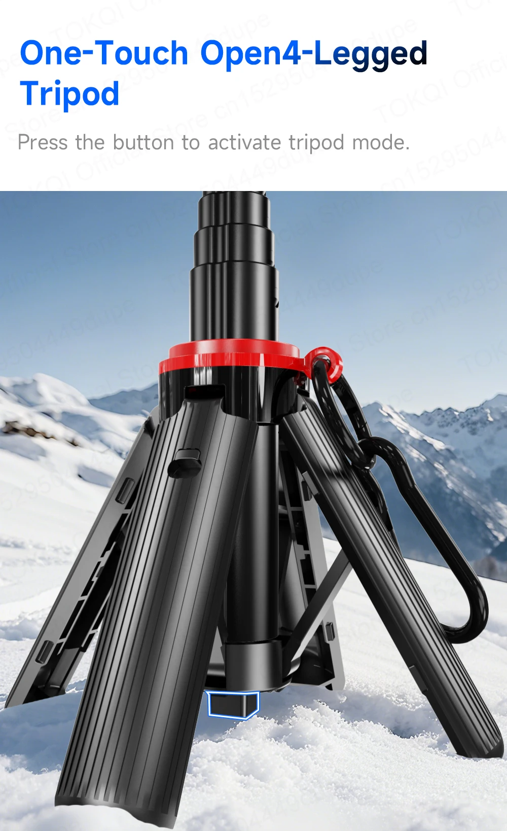 Magnetischer Handyhalter Mini-Selfie-Stick Stativ mit 360°-Einstellung Kabelloser Bluetooth-Fernbedienung für iPhone Android-Telefon Vlog-Aufnahmen – Detail 6