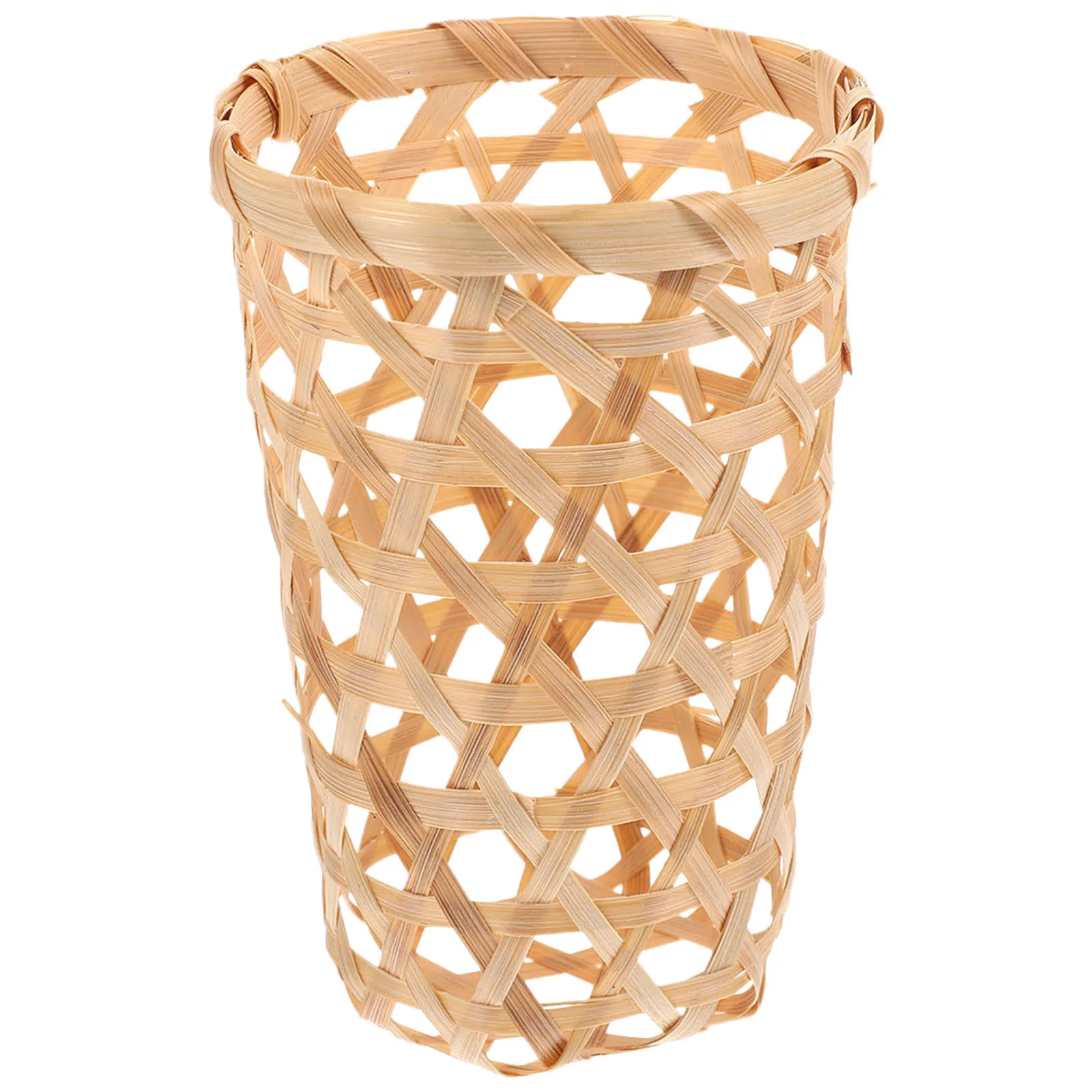 

4Pcs Bamboo Basket Woven Storage Organizer Household Basket for Fruits Vegetables Snacks Bamboo Baskets