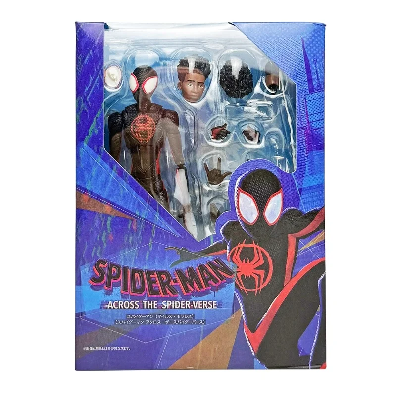 Figurka akcji SHF Miles Morales, anime Spider-Man: Spider-Verse, figurka 15 cm, PVC, model Ko Miles, zabawki. — 2