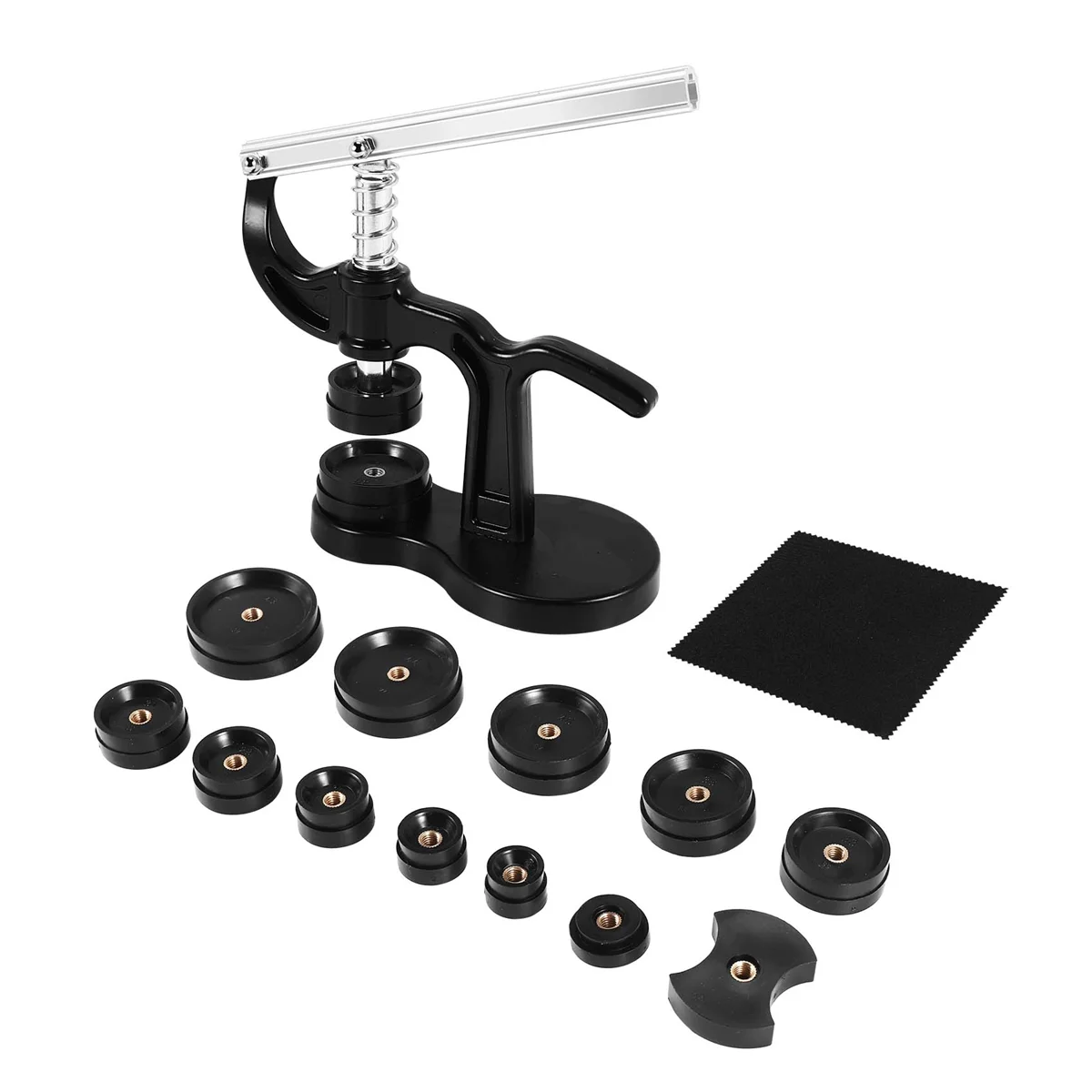 14Pcs Watch Press Set,18Mm To 50Mm Watch Case Closer,Watch Repair Kit (Black)