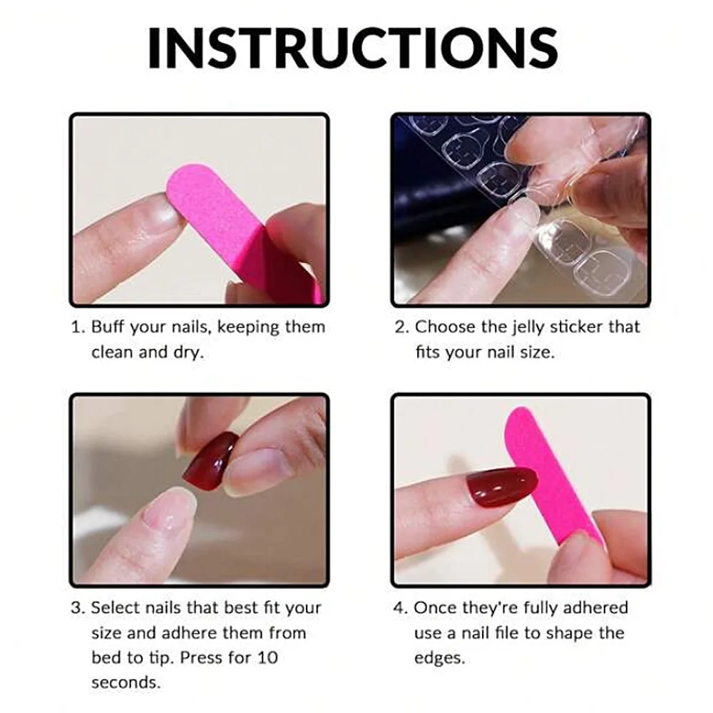 Faux ongles à pression pour enfants, 24 pièces, couverture complète, courts, Design, décoration, joli motif