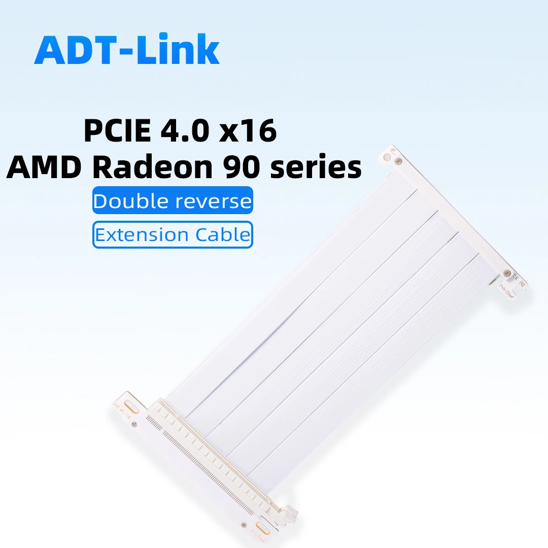 pcie-40-x16-グラフィックスカード拡張ライザーアダプターケーブル-ダブルリバースゴールドフィンガー-gpuサーバー用-180度-02m-185cm