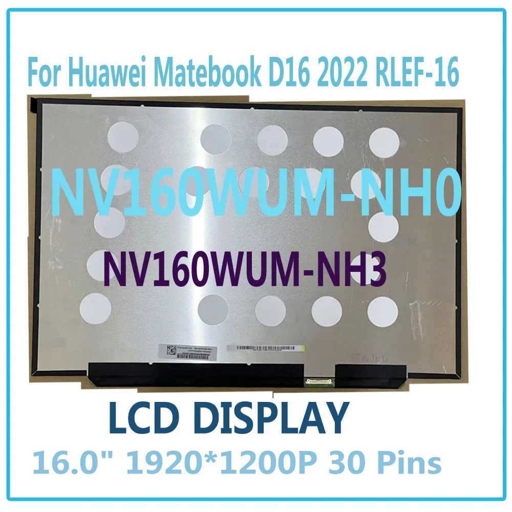 

Тестовый НОВЫЙ NV160WUM-NH0 NV160WUM-NH3 ЖК-экран для ноутбука NV160WUM NH0 1920X1200 30 PIN