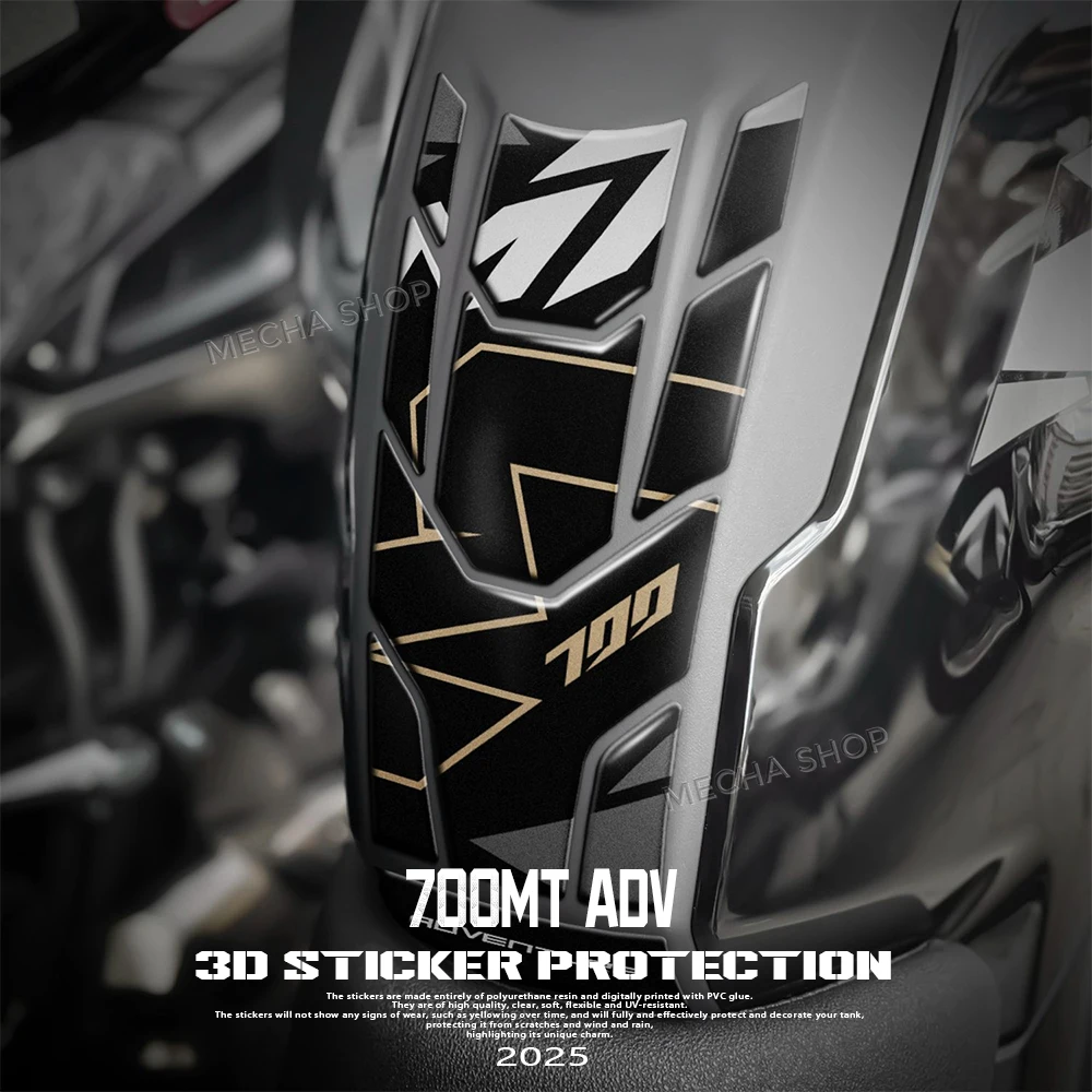 

Для CFMoto 700MT ADV 2025 мотоциклетная накладка на бак 3D гель наклейки из эпоксидной смолы аксессуары